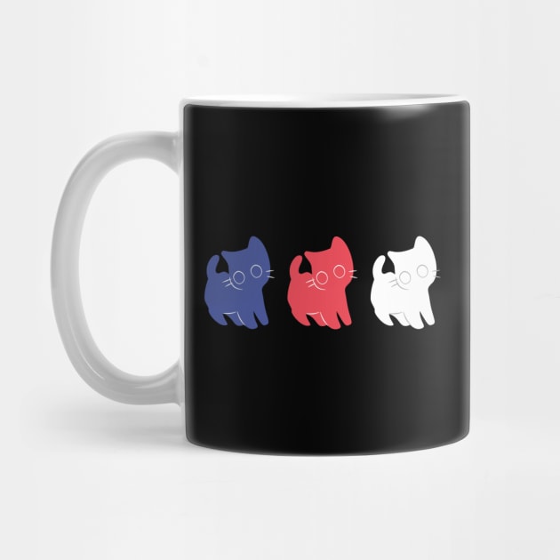 4TH Of July Cats American Flag by Creatifly Graphic Tees